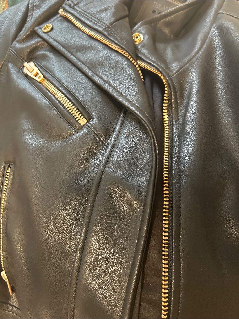 Blank NYC Black Moto Jacket Size Medium NWOT - Picture 4 of 4